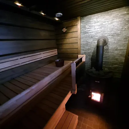 シャレー Luxury Aurora Glass Igloo, Hot Tub & Sauna ロヴァニエミ